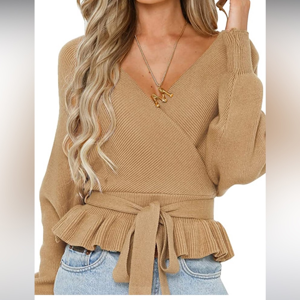 Wrap sweater MEDIUM